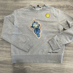 Love moschino sweatshirt with allien colour grey size us 4